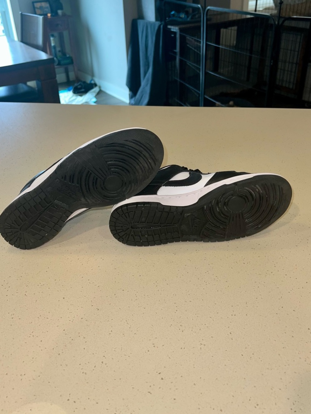Nike Women's Dunk Low - Black and White Size 9.5 - Picture 5 of 11